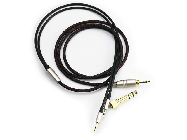 Dual 2.5mm to 3.5mm & 6.3mm Adapter Replacement Cable Compatible with Monolith M1060, M1060C, M565, M565 Headphones 1.2meters/4feet