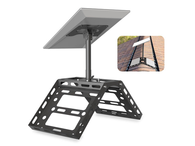 Starlink Performance Gen 3 Roof Ridge Mount, Adjustable Starlink Pole Mount Starlink Mounting Kit Performance Gen 3 with Stainless Steel Pipe...