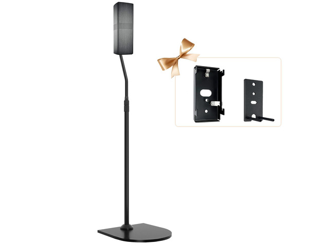 Pack of 1 Height Adjustable Stand for Bose Speaker Stands, with Slideconnect Bracket, for Surround 700, OmniJewel Lifestyle 650, CineMate GS Series...