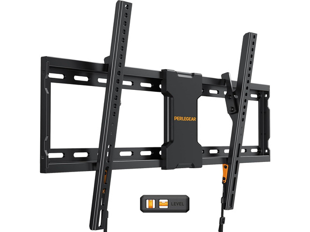 Tilting TV Wall Mount for 3782 inch TVs up to 132 lbs 1.5 low profile, fits 16/18/24 studs, easy lock & unlock design, 65 tilt tv wall mount max...