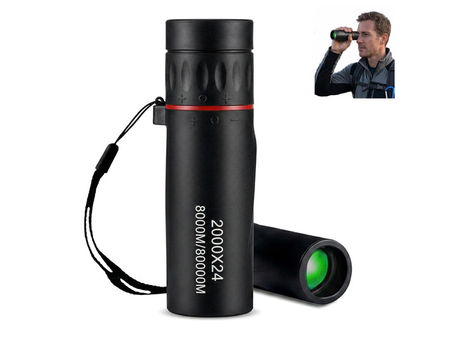 Mini Monocular Telescope 2000x24 HD High Power for All Ages Compact optics, for stargazing, hunting, hiking, wildlife & travel, good gift for...
