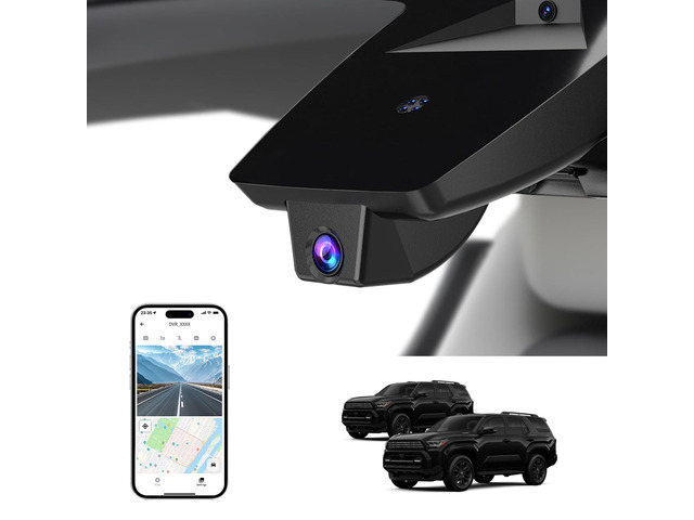 Front 4K Dash Cam for Toyota 4Runner 2020-2024,OEM Look,Plug & Play UHD 2160P Video,Built-in WiFi & APP,Loop Recording,G-Sensor, f/1.6...