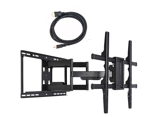24 inch Extension Full Motion Swivel Articulating TV Wall Mount Bracket for Most 40'-90' LED LCD OLED UHD Plasma Flat Screen TV with VESA...