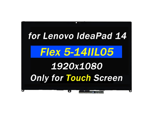 5D10S39642 5D10S39641 Replacement for Lenovo Ideapad Flex 5-14ARE05 5-14ITL05 5-14ALC05 5-14IIL05 LCD Display Type 81X2 81WS 81X1 82HU 14' FHD...