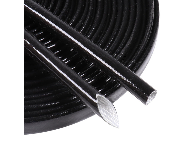 Silicone Fiberglass Sleeve Heat Shield Tubing 3/16'-9ft High Temperature Wire Protective Wire Wrap Electrical Insulation for Brake Lines/Fuel...