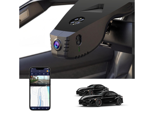 Single Channel 4K Dash Cam for Toyota GR Supra 2020-2026, OEM Factory Style, UHD 2160P Image, Built-in WiFi, Free APP, Loop Recording, G-Sensor,...