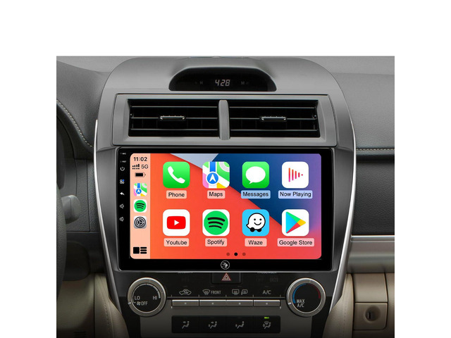 Car Radio Stereo for Toyota Camry 2012-2014, Wireless CarPlay Android Auto IPS HD touchscreen, 5G WiFi GPS, phone link, Bluetooth AM FM SWC,...