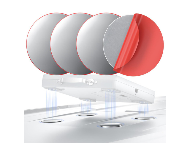 for Starlink Mini/Gen 3 Magnetic Mount Plate, 4 Pack Adhesive Metal Plates Magnetic Pads for Starlink Mini Car Mount, Star Link Mini Magnetic...