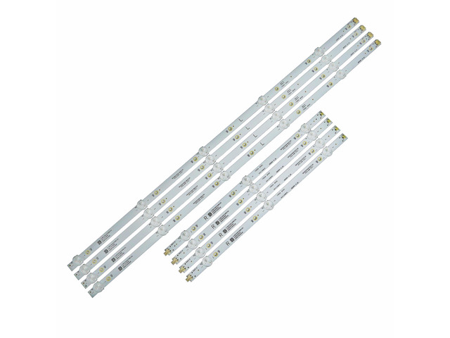 LED Strips (8) for Insignig 50' TV NS-50DF710NA19 NS-50DF710NA21 NS-50F301NA24 LB50091 V1_00 LC-50LB601U TPT500J1 TPT500U1-QVN03.U...