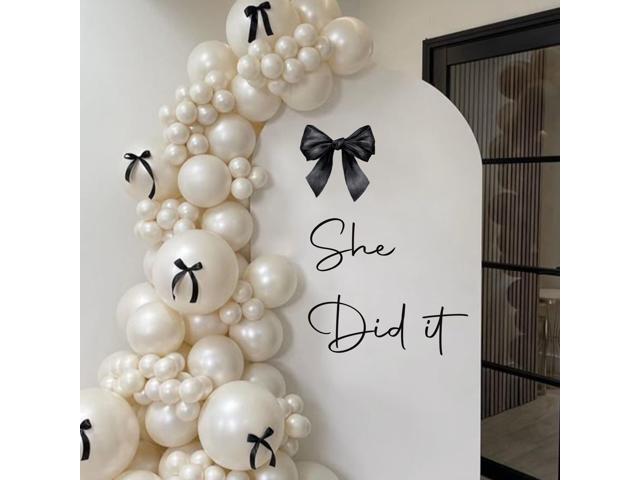 She Did It Decal Graduation Party Decor Supplies,She Believed She Could So She Did Sign Party Decal,Congrats Grad Class of 2026 Party Supplies