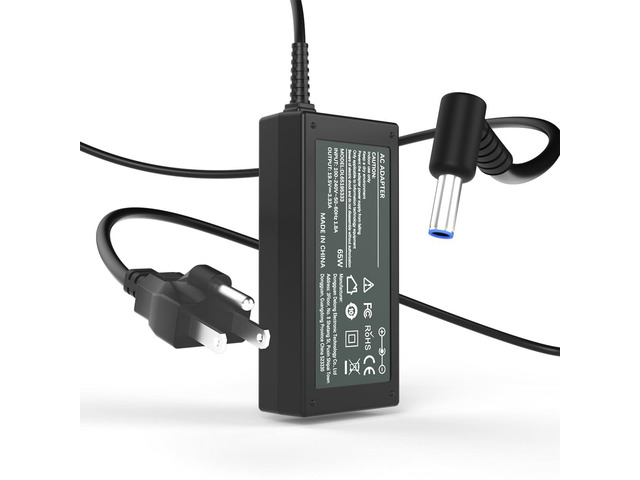 65W 45W Computer Charger Smart Blue Tip 4.5mm Compatible with HP Pavilion x360 14/15/17, Envy 13/15, EliteBook ProBook Chromebook Stream Spectre...