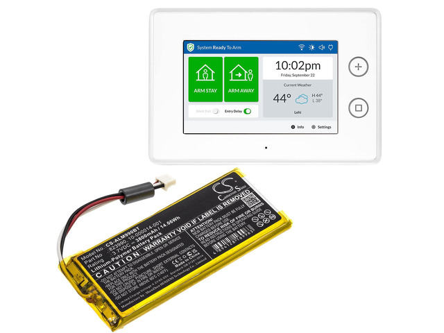 5000mAh 3.7V 823990 2GIG GC3 Replacement Battery for 2GIG GC3 Panel SP1-GC3 GC3e Panel 10-000014-001 823990,High-Performance Battery