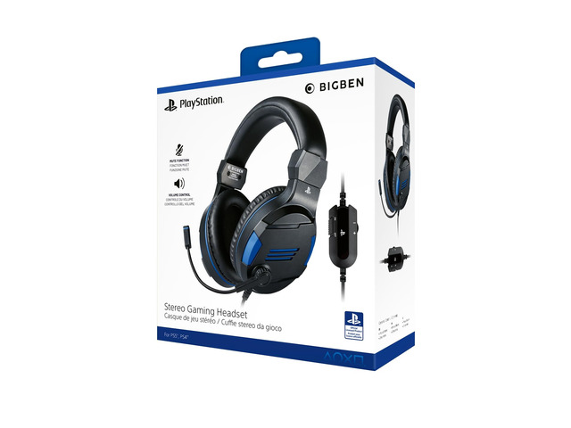 Nacon V3 Wired Gaming Headset Licensed for PlayStation PS5, PS4, PC - 40mm Drivers, Tempest 3D Audio, In-Line Mute/Volume, Foam Cushions, Universal...