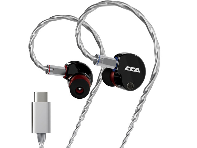 CCA Phoenix 10mm High-Performance Dual Magnet LCP Diaphragm in-Ear Headphones Precision Metal Casting Earphones, Pure Sound Earbuds (Type-c No...