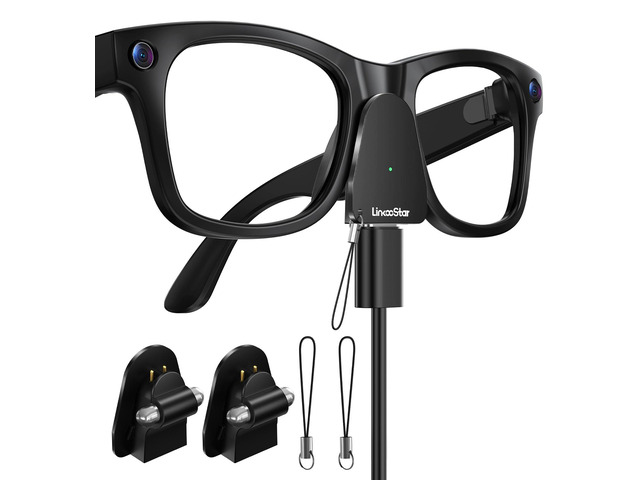 Charging Adapter for RayBan Meta Smart Glasses, USB C Charger Compatible with Meta Gen 1/2 Wayfarer Skyler Headliner Oakley Meta HSTN, Portable...