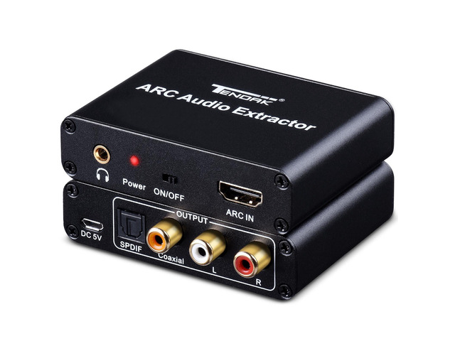 192KHz HDMI ARC Audio Extractor for HDTV Soundbar Speaker Amplifier HDMI ARC Adapter with Optical TOSLINK SPDIF/Coaxial and 3.5mm L/R Stereo...