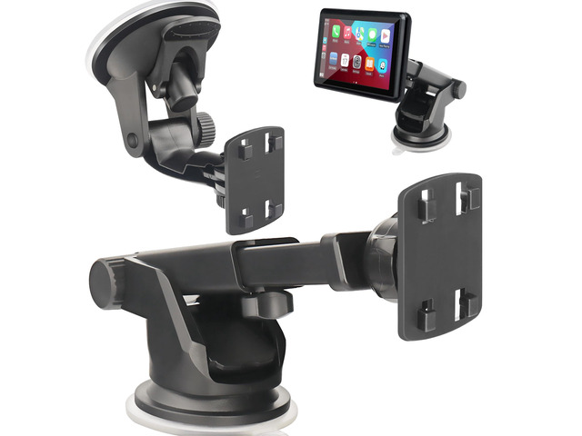 CarPlay Mount, 2Pcs Backup Camera Monitor Mount for 4.3'-10' Monitor Dashboard Bracket for Android Auto screen,windshield suction cup Mount for...