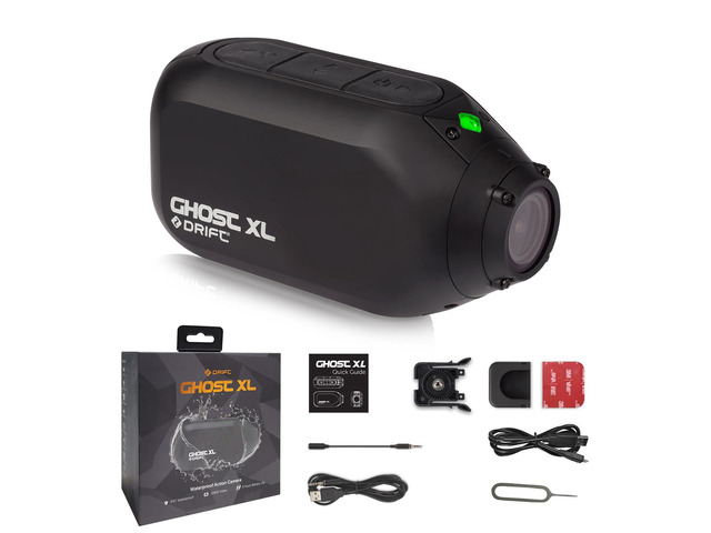 Drift Ghost XL 9 Hour Battery Action Camera, 1080P IPX7 Waterproof Helmet Camera, WiFi Remote Control Sport Cameras Wearable for Vlog Motorcycle...