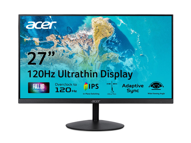 SB270 G0bi 27' IPS Full HD (1920 x 1080) Ultra-Thin Zero-Frame Gaming Office Monitor Adaptive-Sync Support (FreeSync Compatible) Up to 120Hz...