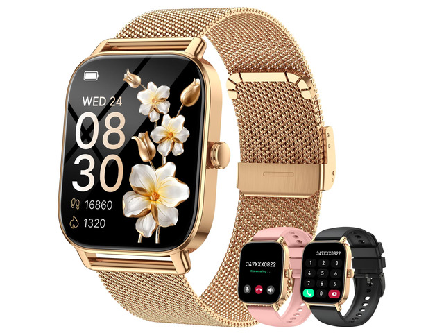 Smart Watch for Women Fitness Tracker: Make Answer Call Smart Watches for Women Digital Watches Waterproof Running Smartwatch for Android Phone...