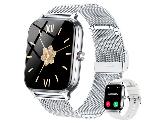 Smart Watch for Women & Men, 2026 New 1.96' Reloj Inteligente Para Mujer Answer/Make Calls, Blood Pressure, HR, Sleep Monitor, 110+ Sport Modes,...
