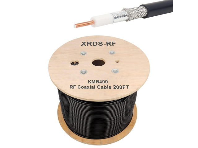 KMR400 RF Coaxial Cable 50 Ohm Low Loss Coax Cable with NO Connectors 200FT