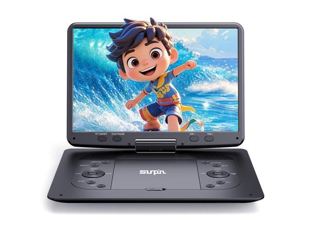 16.9''Portable DVD Player with 14.1''HD Large Screen, 5 Hours Rechargeable Battery, Kids DVD Players for Car Travel, USB/SD Card/Sync TV and...