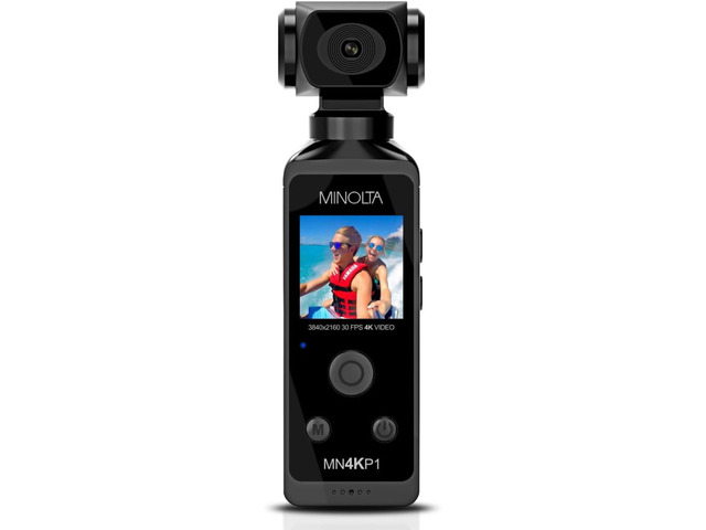 MN4KP1 4K 16MP Waterproof Pocket Camcorder, WiFi Action Cam (Black) Includes a carrying case and neck strap for comfortable viewing and easy...