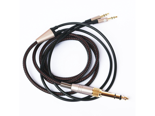 Replacement Audio Upgrade Cable Compatible with Hifiman Sundara, Ananda, Arya, HE400SE, Edition XS, HE4XX Headphones 3.5mm/6.35mm to Dual 3.5mm end...