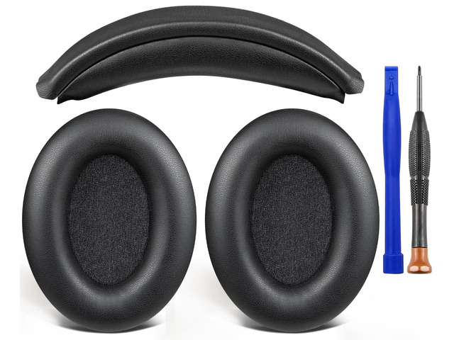 Replacement Kit for Sony WH-1000XM3 Headphones, Replacement Ear Pads Cushions + Headband Repair Part - Black