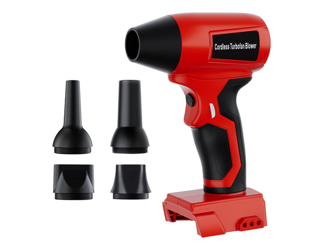 Cordless Dust Blower Compatible with Milwaukee M18 18V Battery, Handhled Leaf Blower Electric Compressed Air Duster Turbo Jet Fan with Nozzles for...