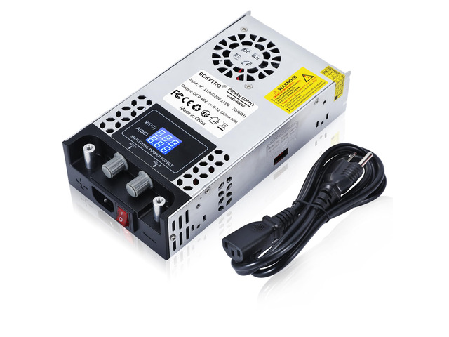 AC to DC Converter 48V DC Power Supply Adjustable 0-48V 0-12.5A SMPS Max 600W Switching Power Supply for Led Strip, Motor Pump, CCTV, 3D Printer,...