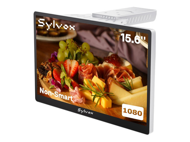 15.6' Under Cabinet Kitchen TV, Non-Smart 1080P FHD Small TV, Foldable with 90Â° Rotation, 178Â° Wide Viewing Angle, 12V Compatible for RV & Camper,...
