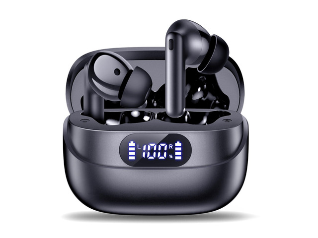 Wireless Earbuds, 42H Playtime Bluetooth 5.3 Headphones, HiFi Stereo Call Noise Cancelling Earbuds, IPX7 Waterproof Stereo in-Ear Earphones with...