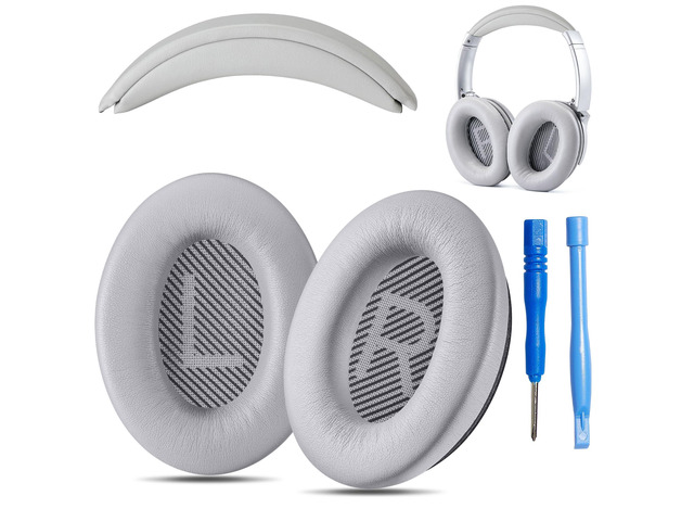 Replacement QC Ear Pad and Headband Pad Kit Cushion. Compatible with Bose QuietComfort (2023) QC45 QC35 QC35 II QC SC QC SE Wireless Noise...