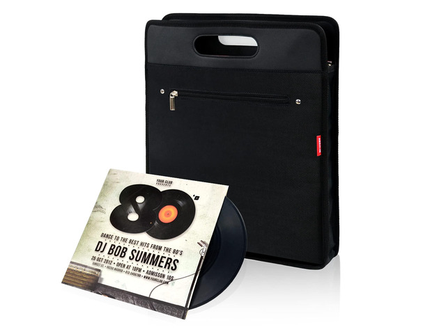Vinyl Record Travel Carrying Bag,LP Records Durable Vinyl Albums Case For Most 7' 10' 12' LP