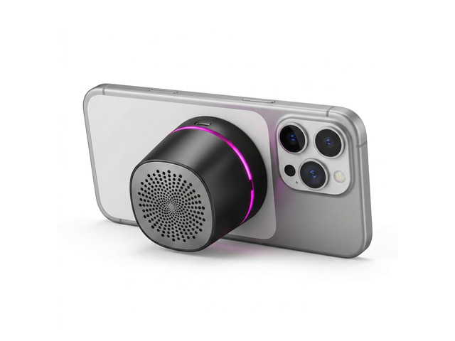 Magnetic Portable Bluetooth Speaker, Shower Speaker with Wireless Charge RGB LED