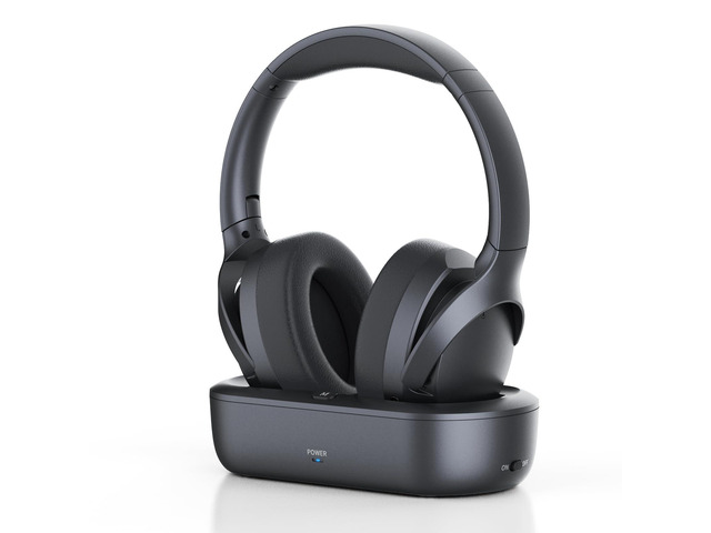 Wireless Headphones for TV Watching with Charging Dock Digital Optical RCA AUX 3.5MM Over Ear Headset for Seniors, Bluetooth Headphones No Delay,...