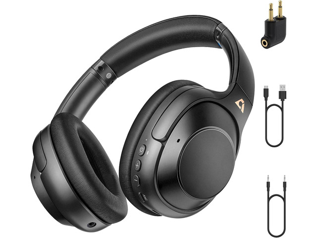 Y7Pro Active Noise Cancelling Headphones, Wired Wireless ANC Headset Over Ear Headphones Bluetooth 6.0, 100H Playtime, LDAC Hi-Res Audio, Custom...