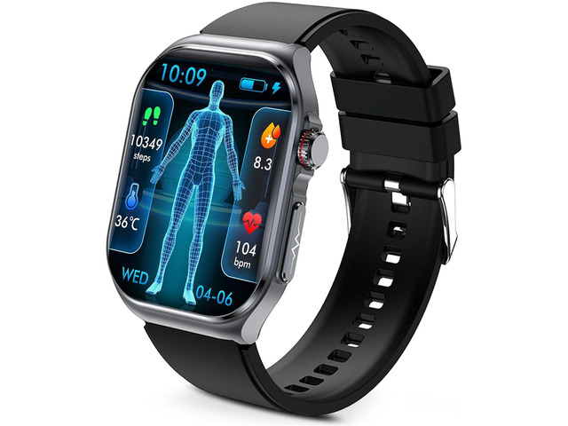Advanced Smart Watch for Men Women - 2.04' HD Health Smart Watches with Answer/Make Call, 24H Heart Rate Monitor Smartwatch for iOS/Android