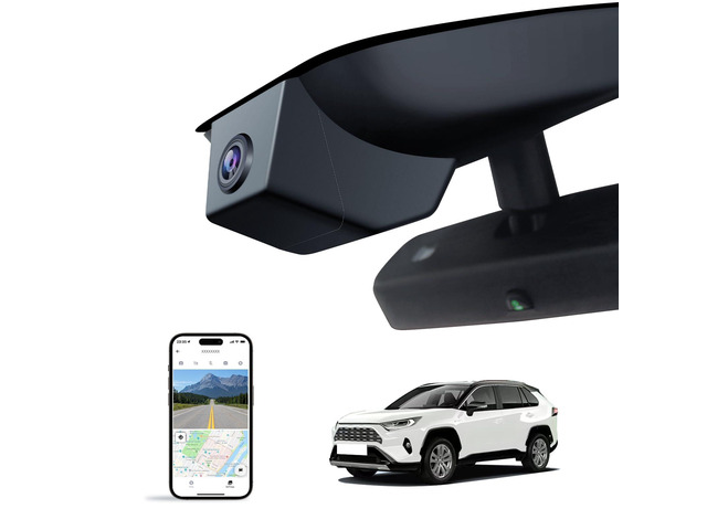 4K Dash Cam for Toyota RAV4 2022-2025 (Model B w/Vent Hole) UHD 2160P Video,Built-in WiFi & APP,Loop Recording,G-Sensor, f/1.6 Aperture,No...