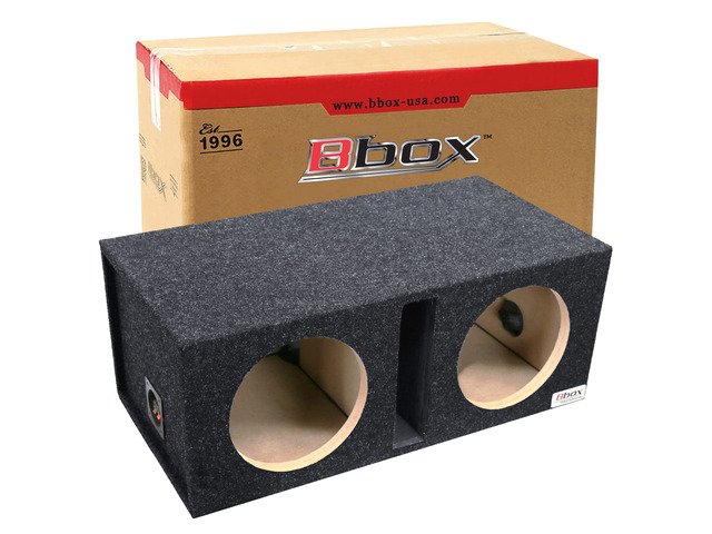 Bbox Dual 12 Inch Subwoofer Box Ported Vented Enclosure 35 Hz Tuned 1.4 Cu Ft Per Sub Pro Series