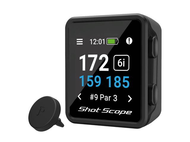 Shot Scope H4 GPS Handheld with Shot Tracking - F/M/B Green and Hazard Distances - 36,000+ pre-Loaded Courses - 100+ Statistics Including Strokes...