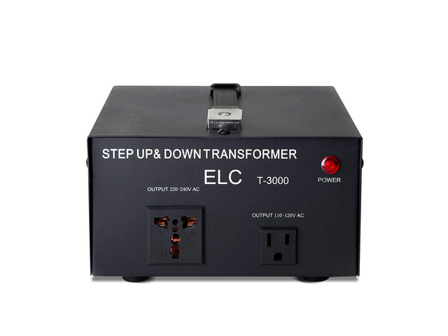 T Series 3000+ Watt Voltage Converter Transformer - Step Up/Down - 110v to 220v / 220v to 110v Power Converter - Circuit Breaker Protection, CE...