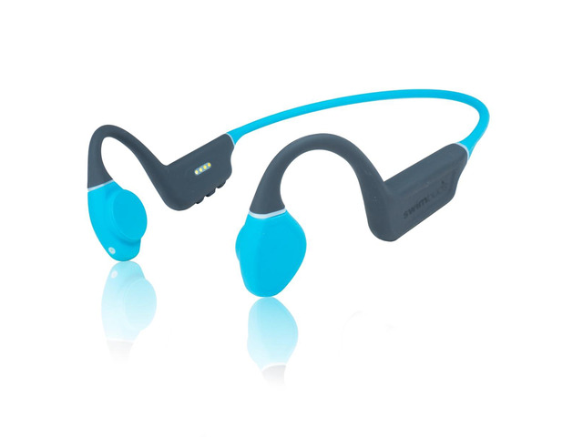 Swimbuds Bone Conduction 2 Waterproof Swim Player, 16GB 100% waterproof, 16GB onboard storage, Bluetooth on land, MP3 AAC FLAC, secure fit, for...