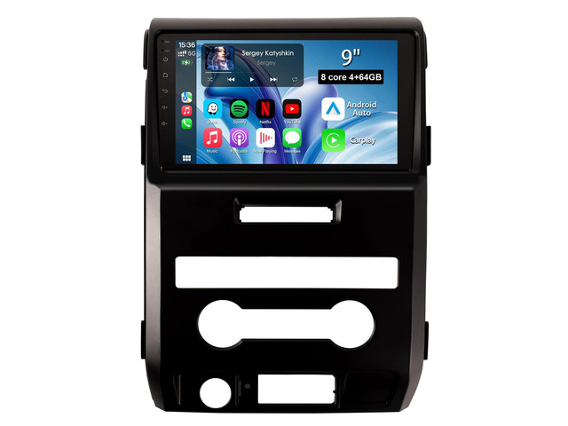 8 Core 4+64GB Car Radio Stereo Upgrade for Ford F150 2009 2010 2011 2012, Plug and Play 9'' Android 13 Head Unit with Wireless Carplay/Android...