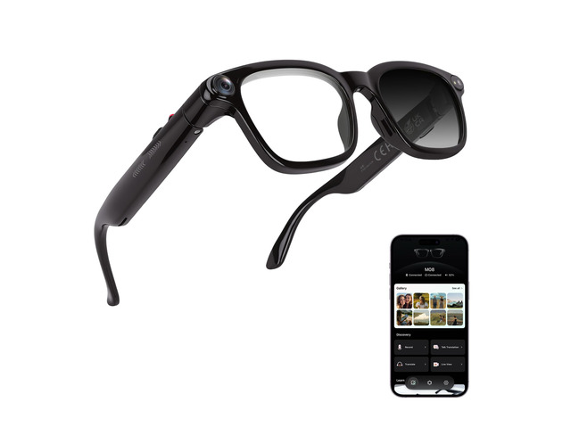 AI Smart Glasses with 8MP Camera, 4K Video Recording and Photo, Bluetooth 5.4 Audio Calls & Music, AI Voice Assistan, AI Recording, Real Time...