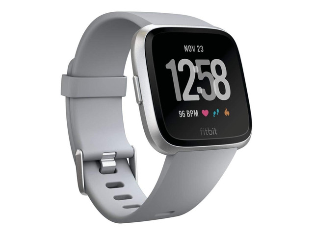 Versa Smart Watch, Gray/Silver Aluminium, One Size (S & L Bands Included)