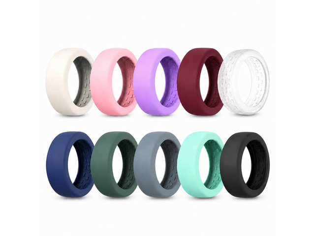 10 Pack Ring Cover for Oura Ring 5 Elastic Soft Silicone Ring Protector for Oura Ring Gen 5, Anti-Scratch Multicolored Smart Ring Case -...