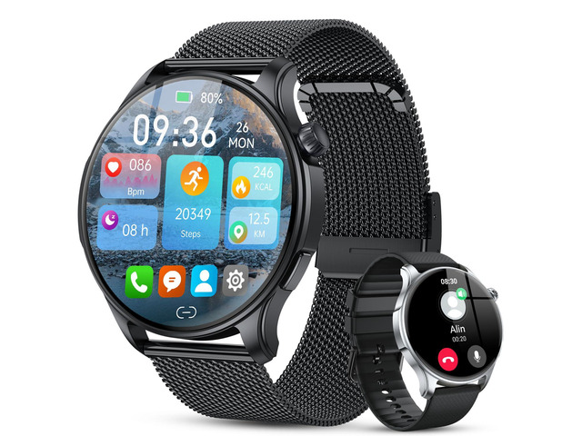 Smart Watch for Men Women Fitness Tracker: Smartwatch for Android Phones iPhone Compatible Samsung Bluetooth Call Answer/Make Watches for Men Heart...